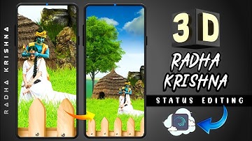 Radha Krishna 4k full Screen Status Editing Alight Motion | New 2022 3d Video Editing