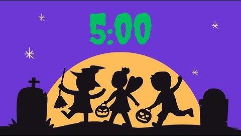 👻 5-Minute Halloween Countdown Timer | Spooky Classroom & Party Fun