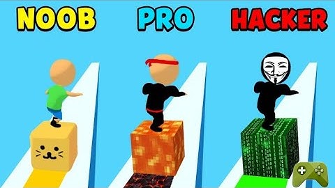 🎮Cube Surfer | NOOB vs PRO vs HACKER"VOODOO"Gameplay.
