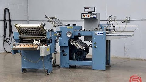 MBO B120 Pile Feed Paper Folder w/8 Page Unit