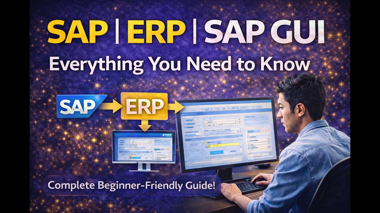 SAP Full Course for Beginners | What is SAP, ERP & SAP GUI Explained ...