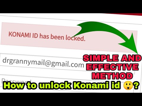 How To Unlock Konami Id Pes Konami Id Has Been Locked Issue Sloved Konamiid Pes Youtube
