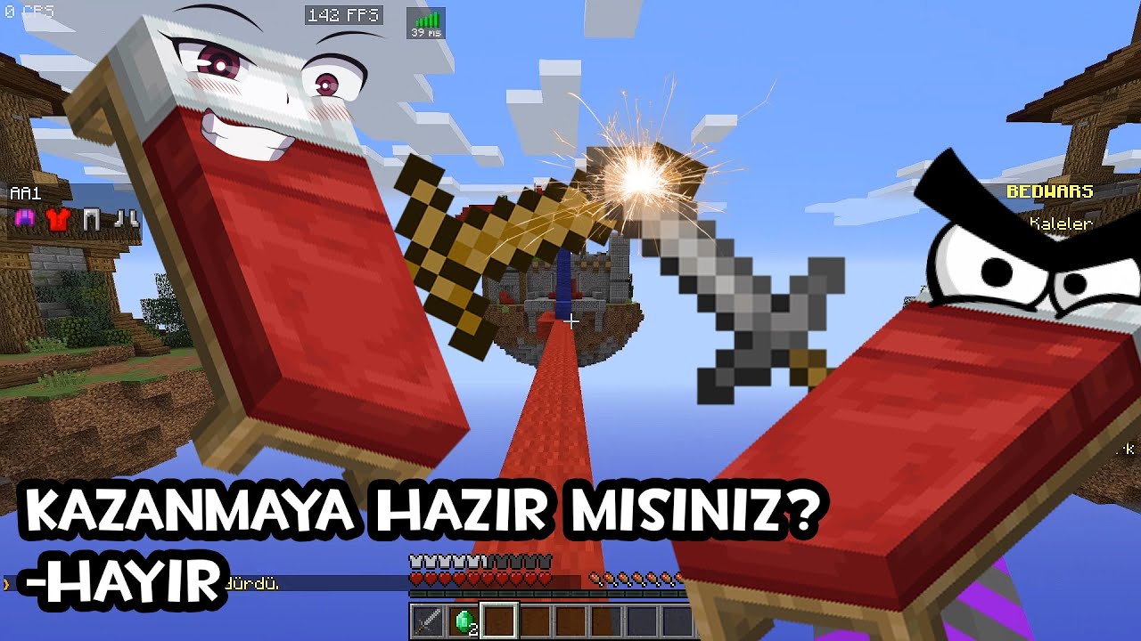 minecraft yatak yapımı