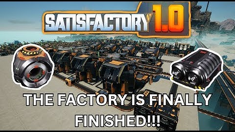 I Finally Finished The Space Elevator Parts Mega Factory In Satisfactory 1.0