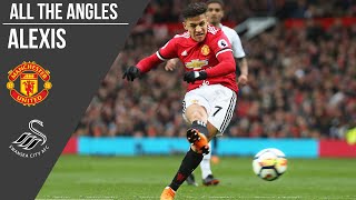 Alexis Sanchez v Swansea City Goal | All The Angles | Manchester United