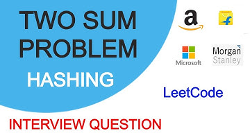 Two Sum Problem | Pair with Given Sum | Hashing Solution | LeetCode
