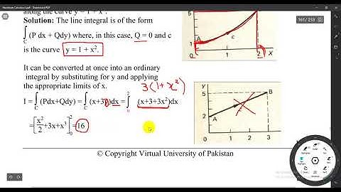 MTH301 Lecture 31 (Line Integral) (Explained and MCQs discussed)
