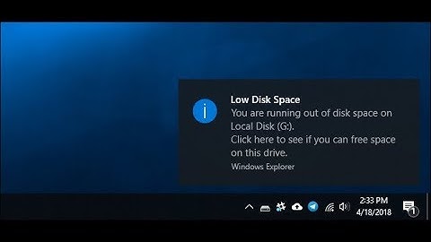 Windows 10 Low Disk Space and Recovery Drive Appeared After Update