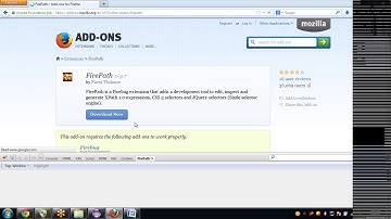 Installing Firebug, Firepath in Firefox