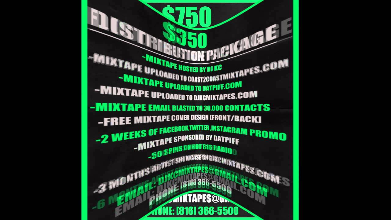 COAST 2 COAST DJ KC MIXTAPE HOSTING PROMO PACKAGES