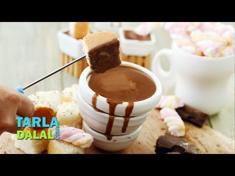 क्लासिक चॉकलेट  फ़न्ड्यू  (Classic chocolate fondue) by Tarla Dalal
