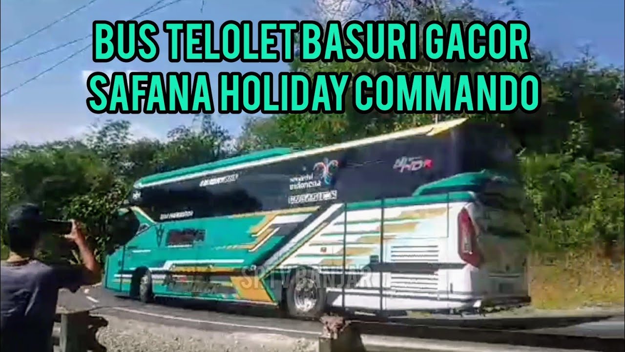 DUET BUS TELOLET BASURI SAFANA HOLIDAY SAAT PULANG DARI PANGANDARAN
