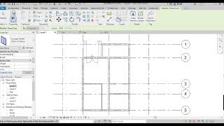 How to draw Revit Arch Wall and Door and Room Partition for a Floor Plan