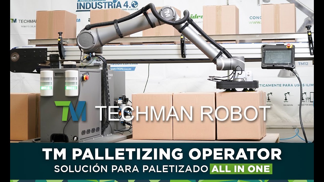 TM Palletizing Operator | SOLUCIÓN DE PALETIZADO ALL IN ONE - YouTube