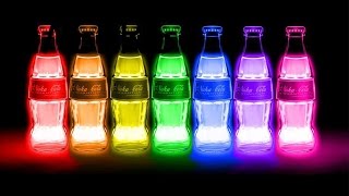 3 Trucos con liquidos fluorescentes | COCA COLA fluorescente de fall out