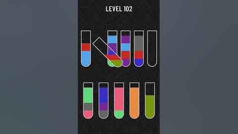 Water sort puzzle level 102 answer walkthrough