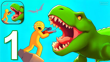 Dino Hunter - Gameplay Walkthrough Part 1 Survive In The World Of Dinosaurs (iOS, Android)