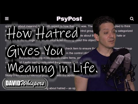 How Hatred Gives You Meaning in Life | ASMR | Study from PsyPost