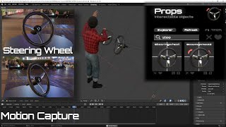 Steering Wheel Animation in Blender - Full Body Avatars Tutorial