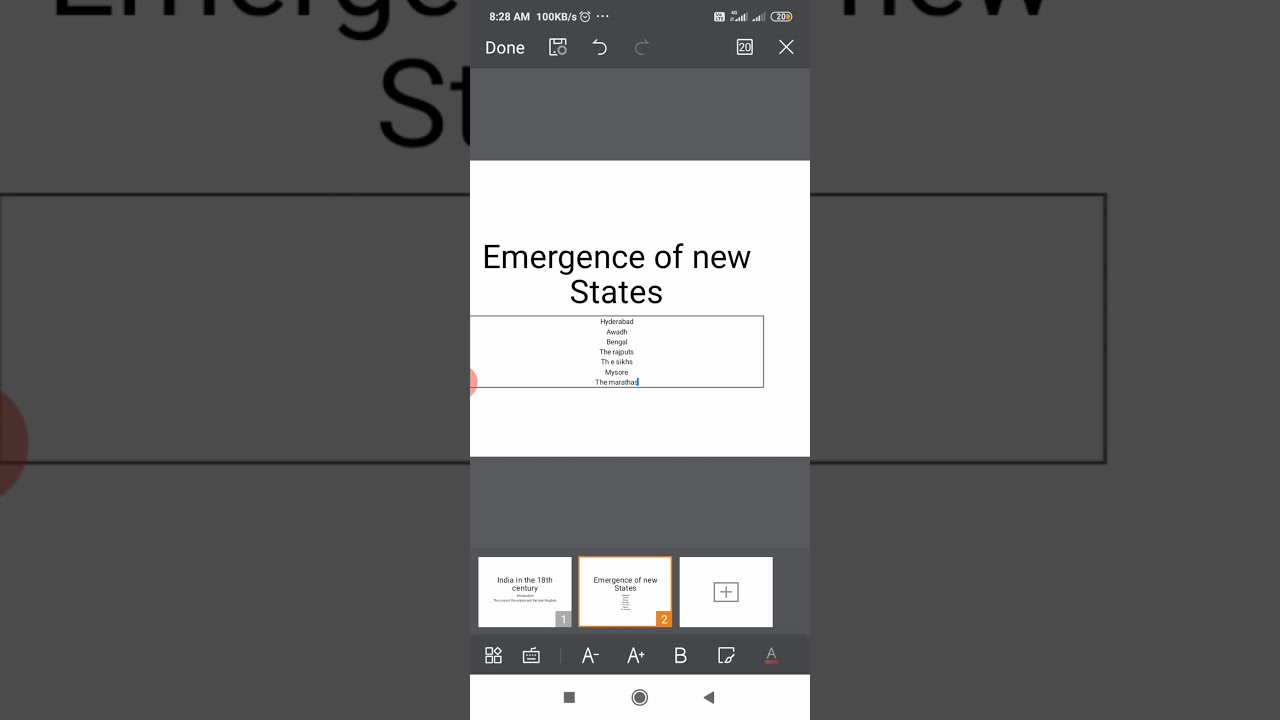 emergence of new states