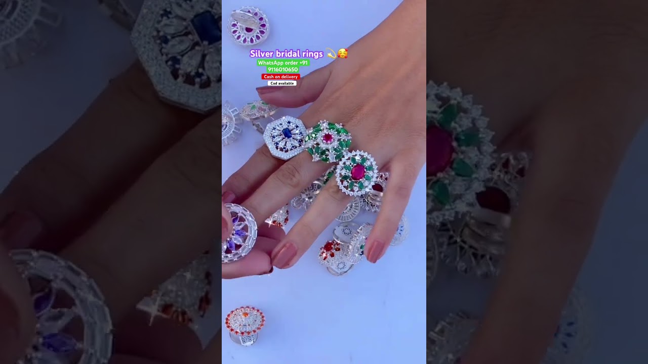 New designer silver rings🥰 with 65% discount on instant order 