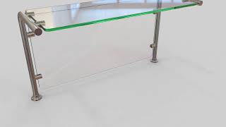 Ep-11 Full Service Sneeze Guard P Over Sneeze Shield Buffet Food Guard