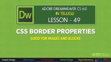 CSS Border Properties in Dreamweaver CS6