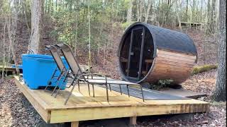 We Visited the BEST Barrel Sauna Combo in the World! (Treehouse Mountain, TN)