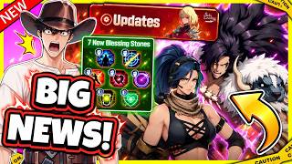 Omg Big Update News 7 New Blessing Stones Hunter Buffs Update Content Solo Leveling Arise