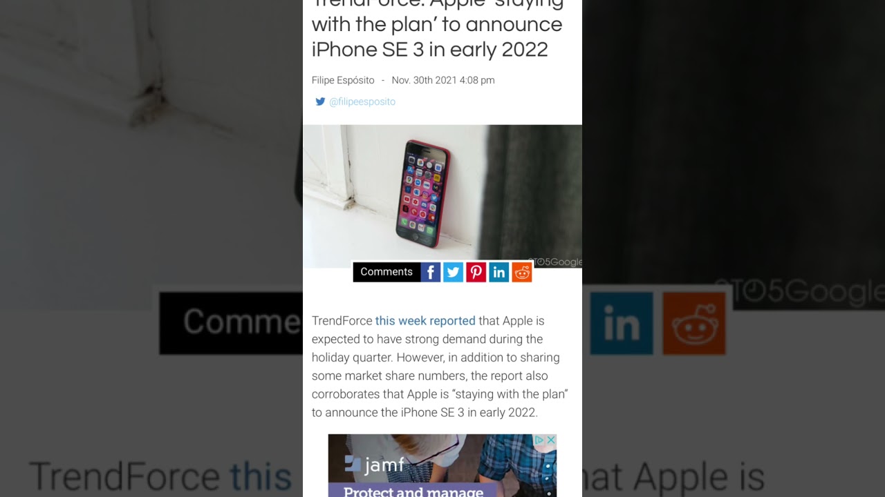 iPhone SE 3 rumor is true? 