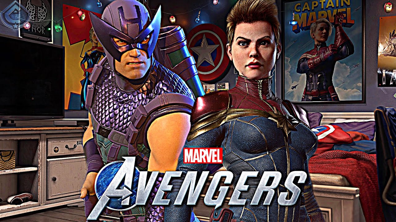 Marvel's Avengers Game - Captain Marvel FIRST LOOK and Hawkeye