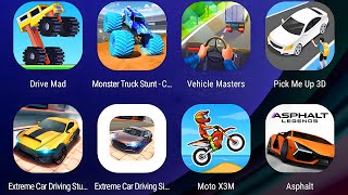 Drive Mad,Monster Truck Stunt Car,Vehicle Masters,Pick Me Up 3D,Extreme Car Driving Sim,Moto X3M screenshot 4