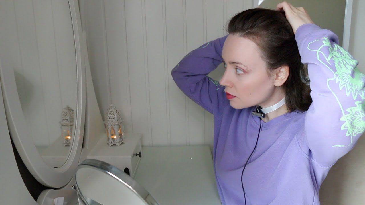 ASMR MAKEUP💄GRWM Makeup Application & Hair | Whispered | Lipstick, Foundation, Eye Shadow & Rouge