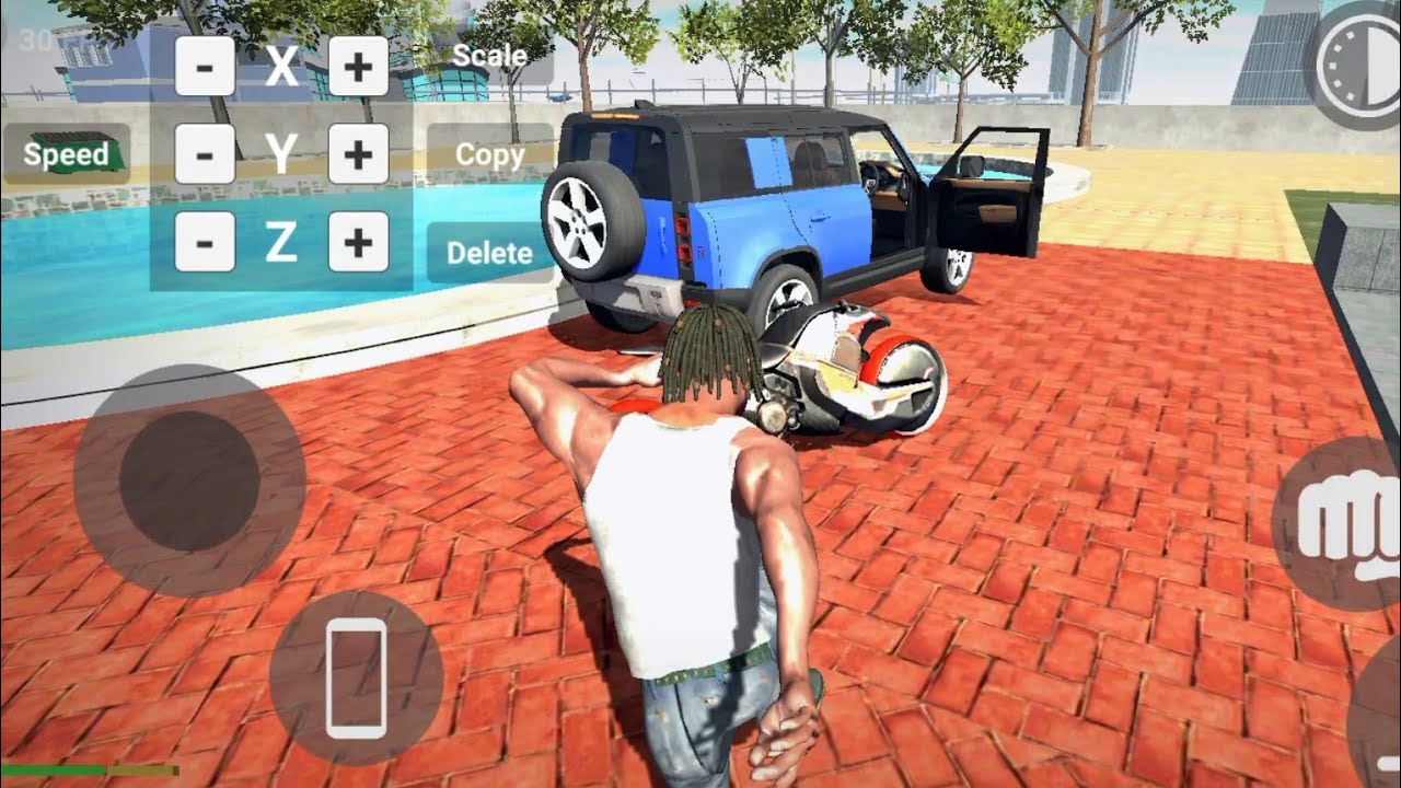 Firaklin Bike the container rotate the entire container complete all the stunts mission by bike