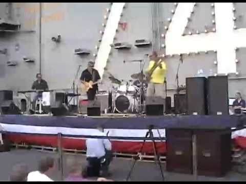 Chuck Alvarez Band "Made My Angel Cry," On the Deck of the The USS Stennis.mp4