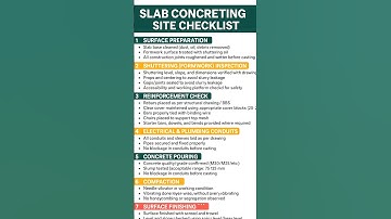 slab concreting casting checklist.#shortsviral #shorts #short #construction #shortsfeed #shortvideo