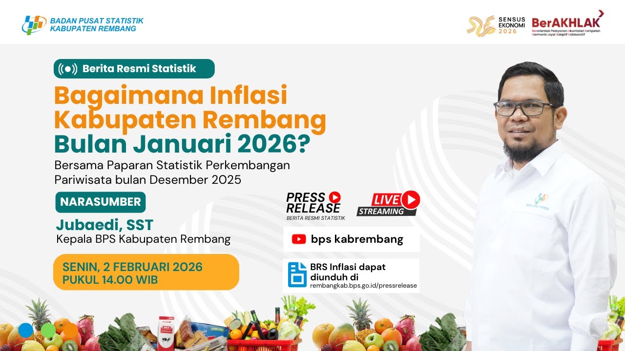 Press Release Indeks Harga Konsumen (IHK) Bulan Januari 2026 dan Pariwisata Bulan Desember 2025