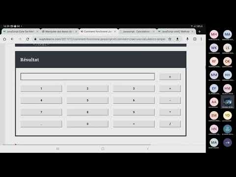 25. JavaScript: Exercice Calculatrice Numérique - eval()