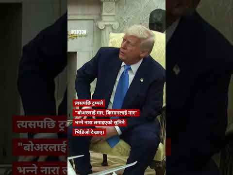 Trump-Ramaphosa meeting: अमेरिकी राष्ट्रपतिले दक्षिण अफ्रिकी समकक्षीलाई 'पासो' थापे- BBC Nepali Sewa