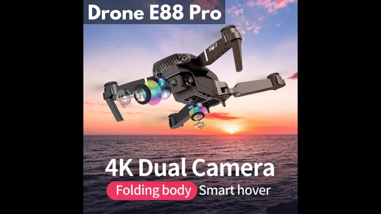 Drone Dual Camera E88 PRO 4K HD | Hansapedia - YouTube