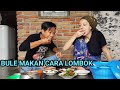 Istri BULE Makan Pelecing Buatan Ibu dengan Cara Makan di Lombok