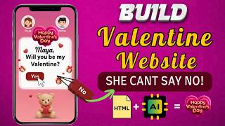 How to Build a Valentine Website She CAN'T Say No To! (AI   HTML/CSS) | Free Hosting 2026
