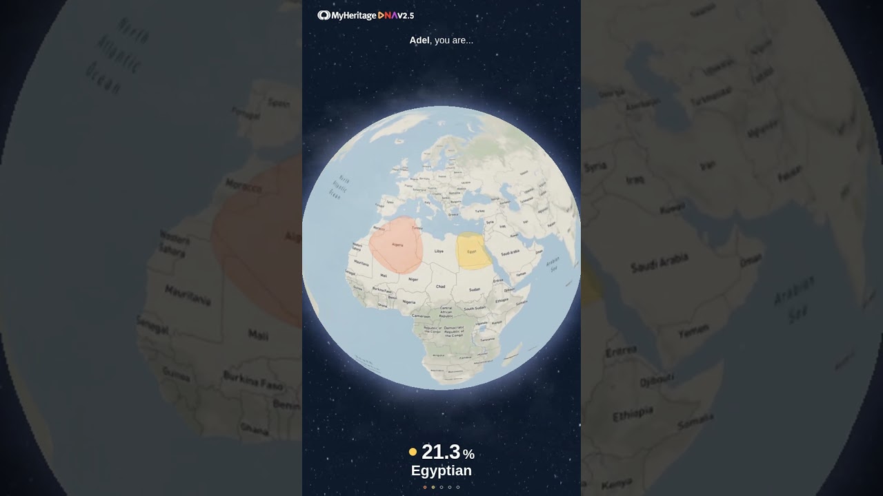 ALGERIAN. MyHeritage DNA Test / Ethnicity results 