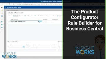 The Product Configurator Rule Builder for Business Central