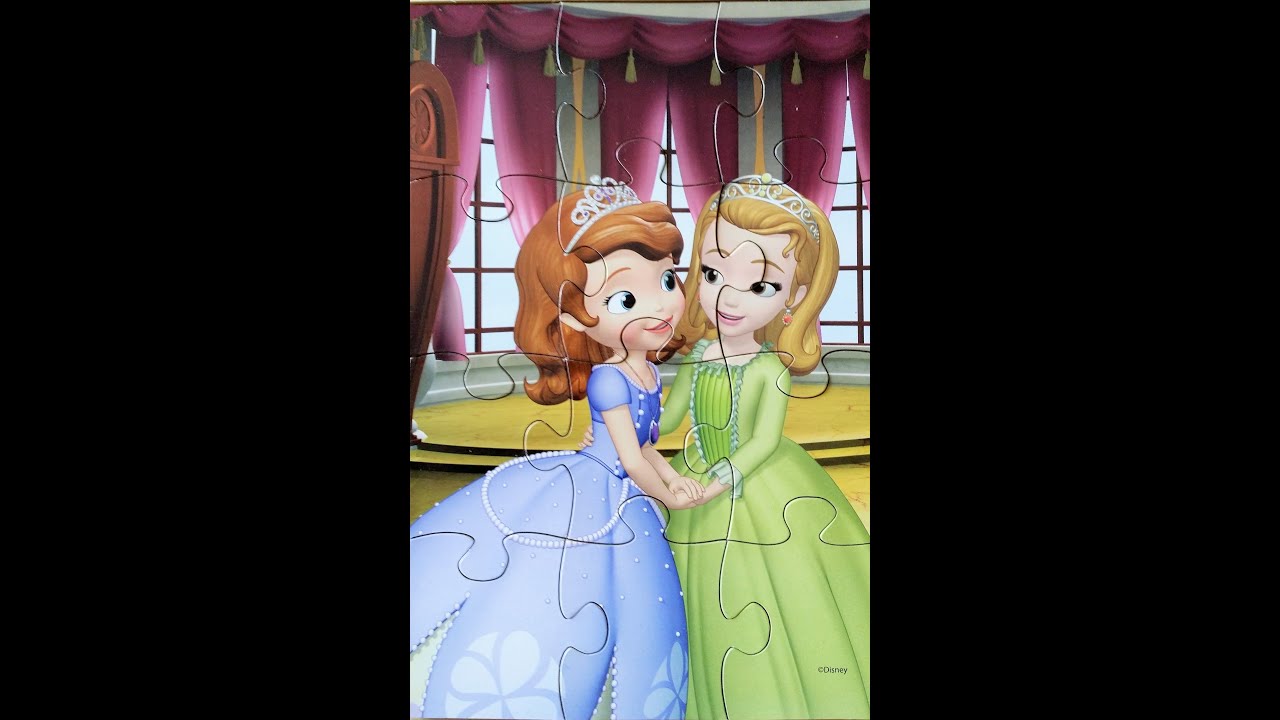 Disney SOFIA THE FIRST Wooden Puzzle Set of 5 Part- 4 - YouTube