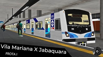 OpenBVE - VILA MARIANA x JABAQUARA com o TUE FROTA I da CMSP! Linha 1 Azul