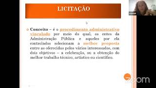 Direito Administrativo (Licitações) - Aula 1- Renata Cestari - 9/5/23