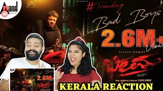 Bheema | Bad Boys Lyrical Song REACTION | Vijaya Kumar | Charan Raj | Krishna Sarthak