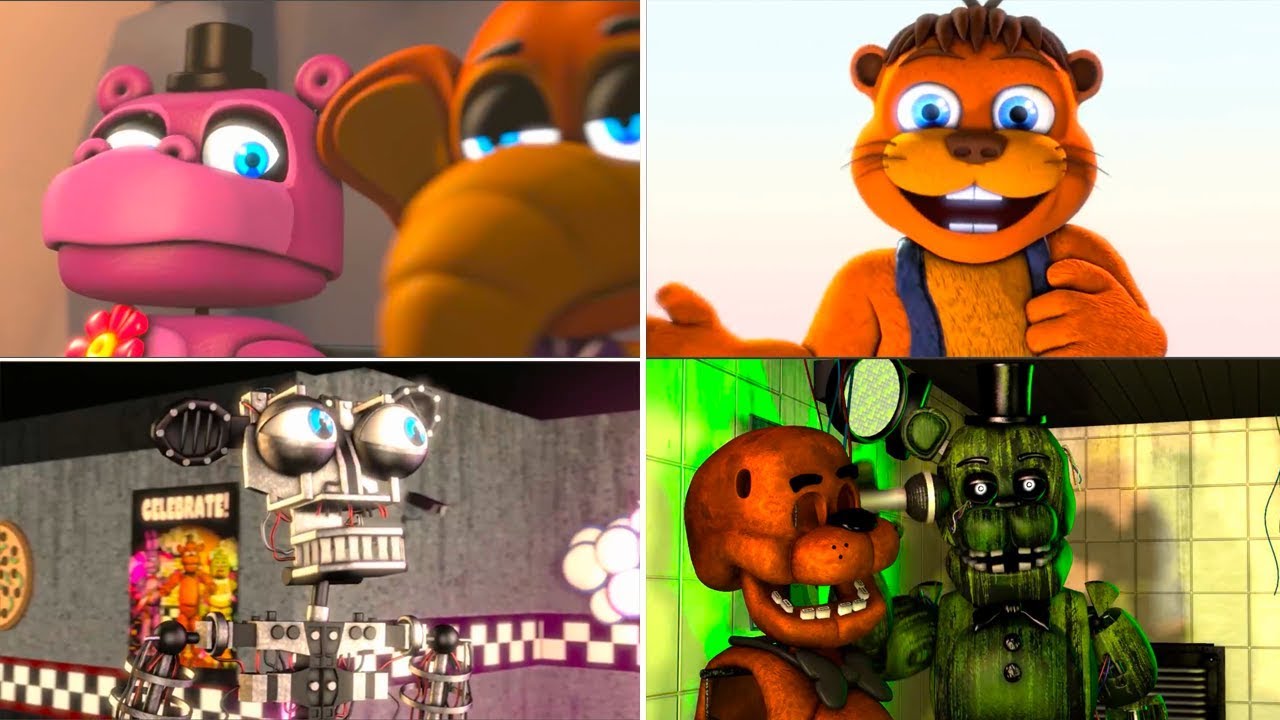 All FNAF animatronics/robots #fnaf #fyp, fnaf animatronics