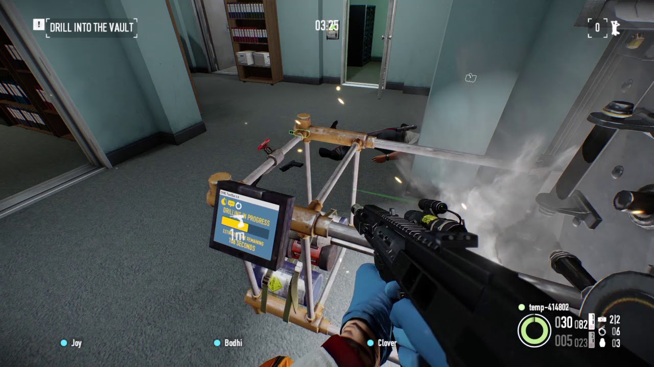 Solo ECM rush - payday 2 bank heist gold